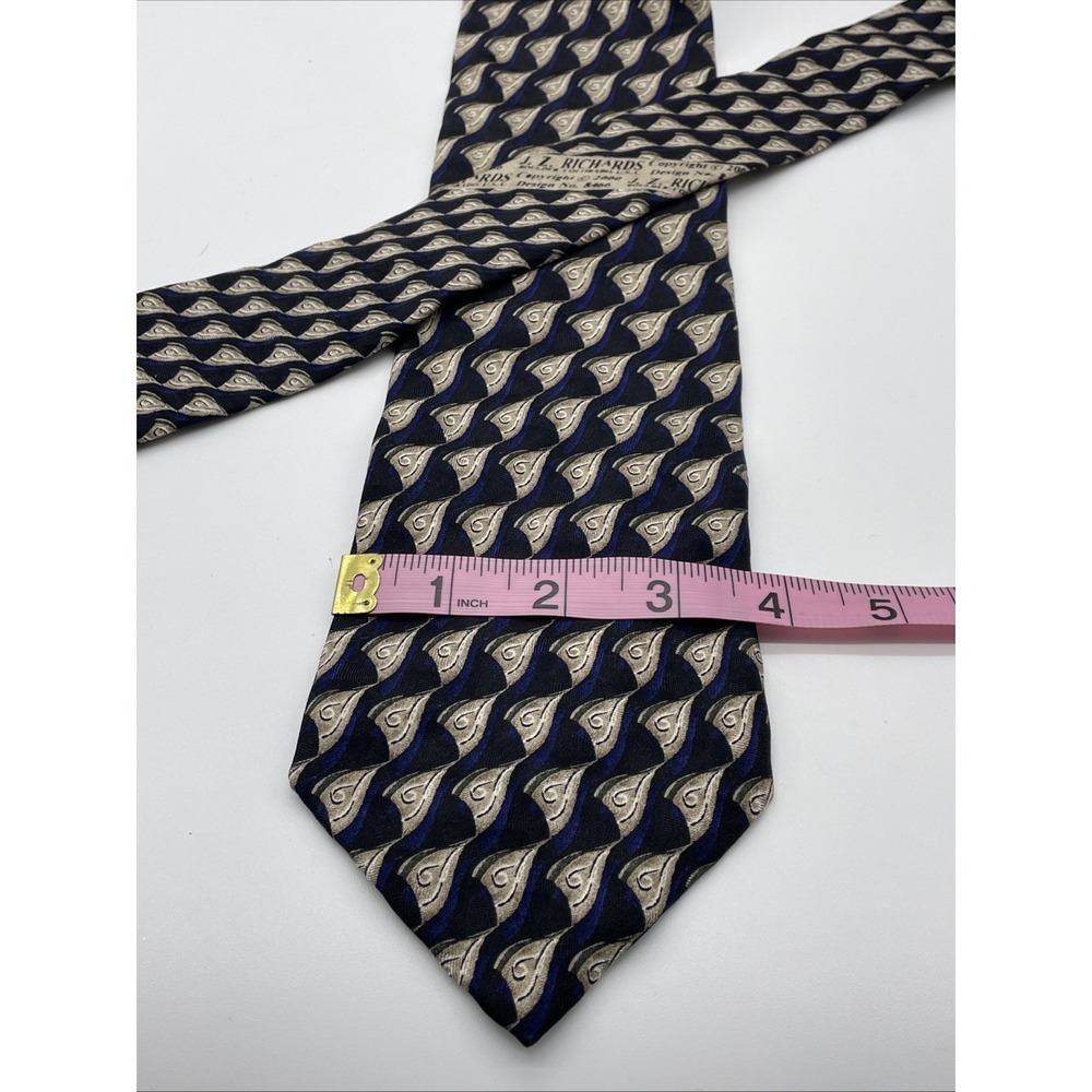 J.Z. Richards Hand Crafted Made In USA Multi-Color All Silk‎ Neck Tie - Picture 3 of 4